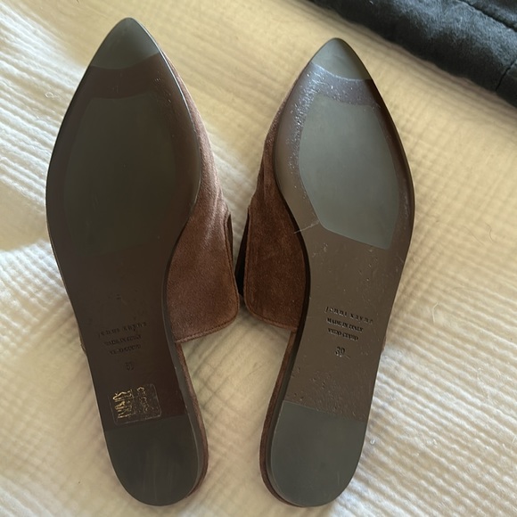 Jenni Kayne suede mules in size 39 or US size 9- Brown - Picture 2 of 5